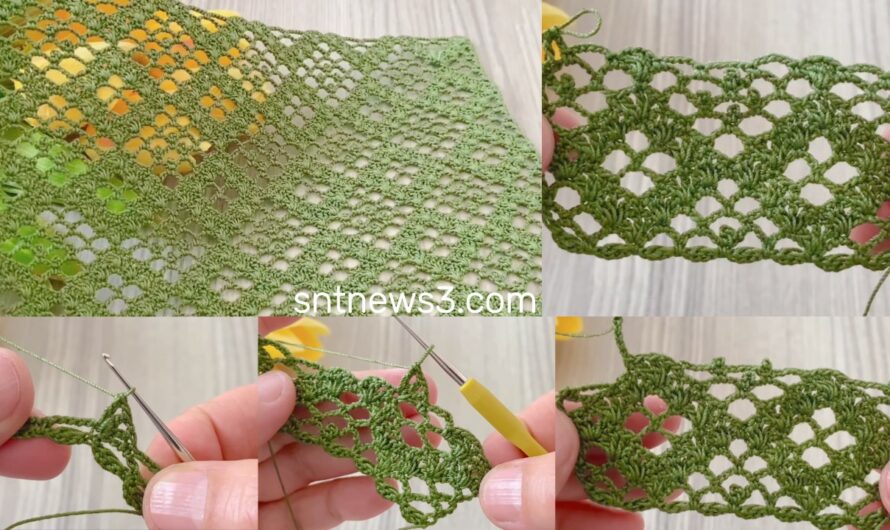 🧶Amazing Crochet Pattern Multipurpose Pattern Tutorial ( Diamond Pattern )