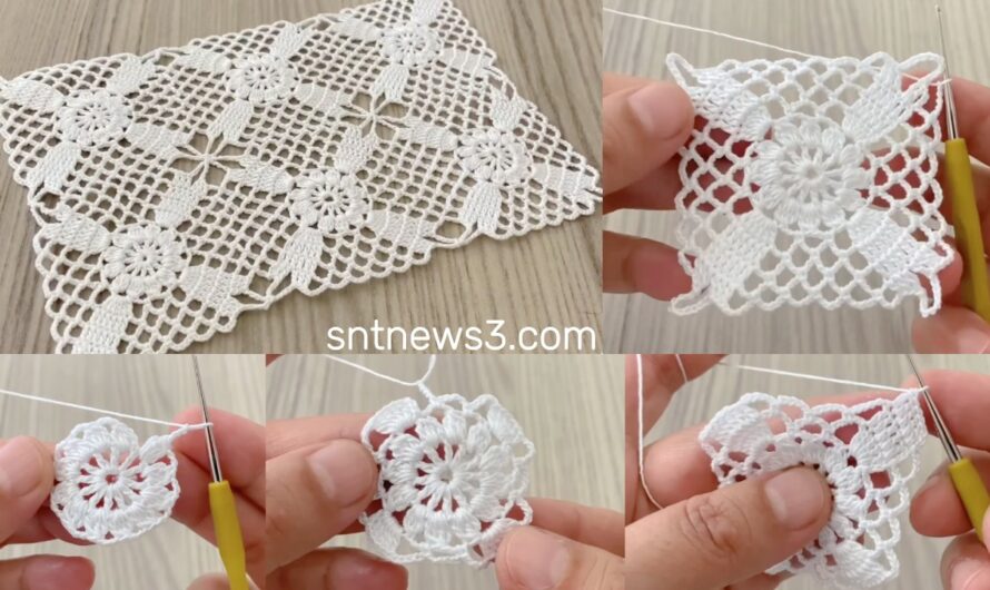 Crochet For Beginners❗️Awesome Square Motif Pattern Tutorial