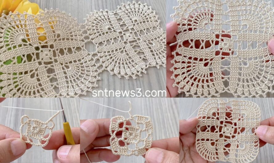 🧶Stunningly Beautiful Square Crochet Pattern Tutorial for Beginners