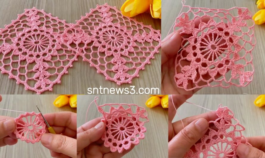Perfect❗️Crochet Square Motif Pattern Tutorial Video for Beginners