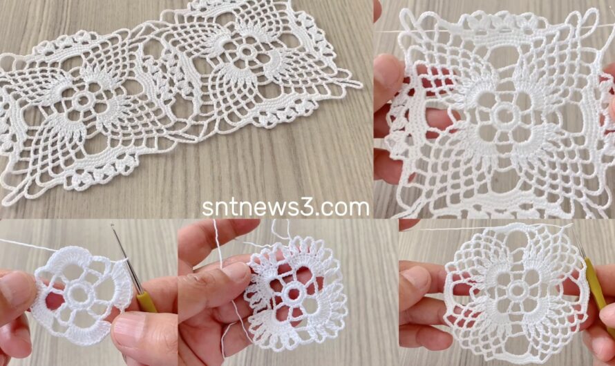 🌟 One Crochet Square Motif – So Many Uses! | Easy & Elegant How To Make