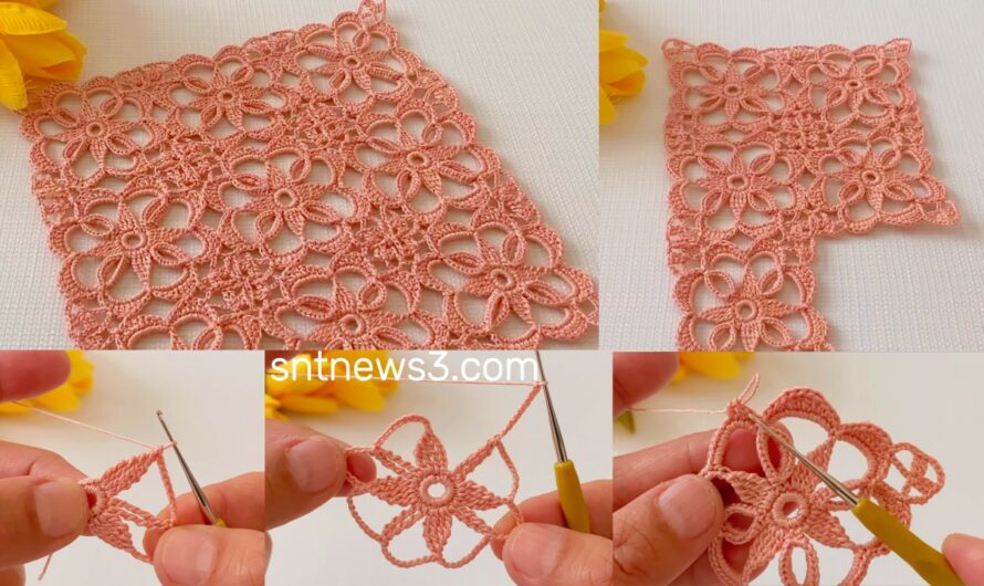 🌟Crochet Incredibly Square Motif Pattern‼️How to Make It