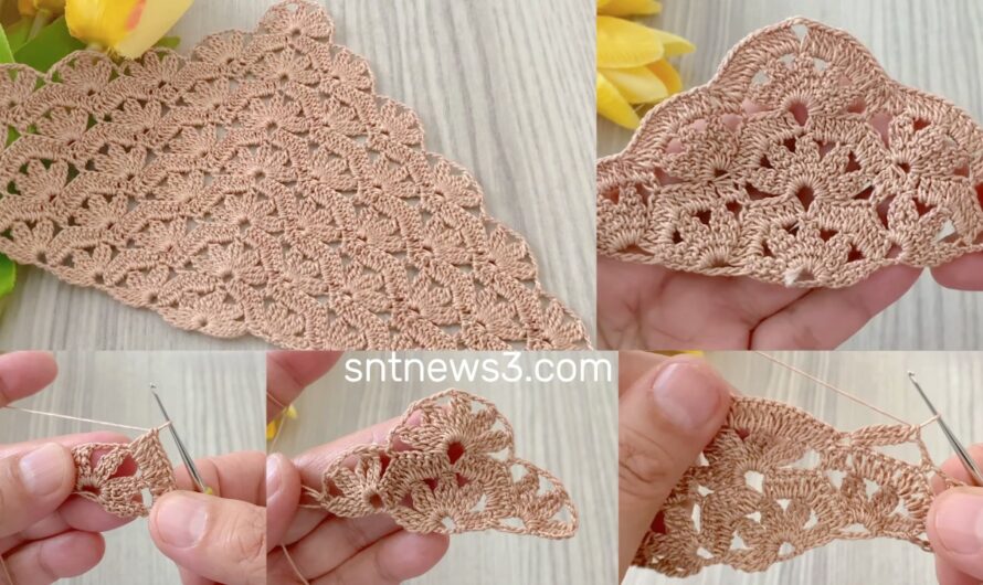 Perfect❗️You won’t believe how quickly this crochet triangle shawl pattern was completed