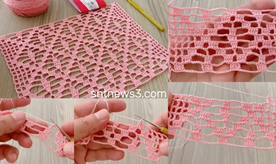 The Most Beautiful Tile Patterned Crochet Summer Blouse and Tunic Pattern Tutorial