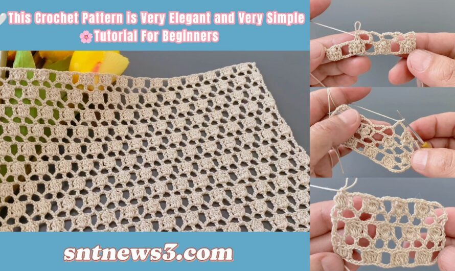 🤍This Crochet Pattern is Very Elegant and Very Simple🌸Tutorial For Beginners