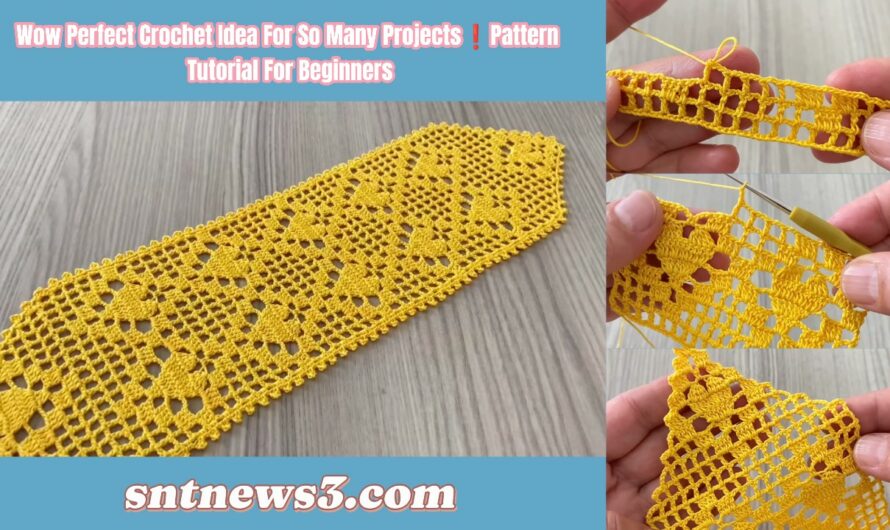 Wow Perfect Crochet Idea For So Many Projects❗️Pattern Tutorial For Beginners