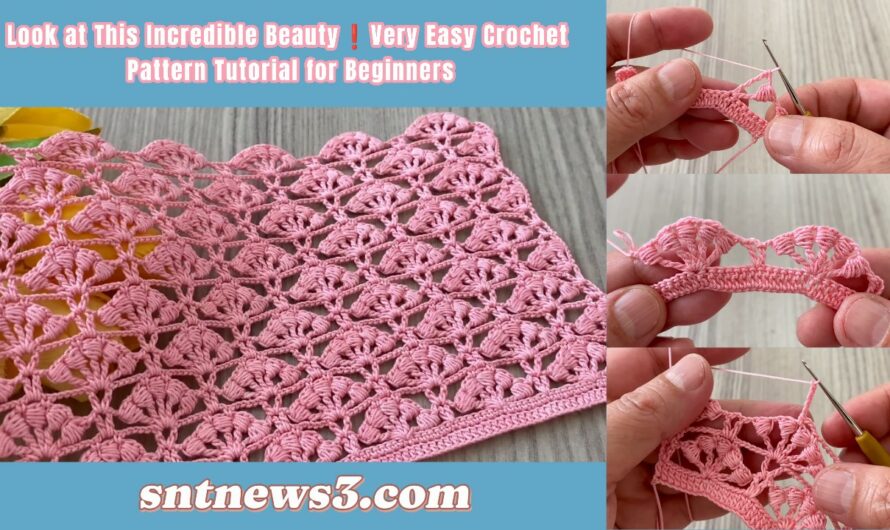 Look at This Incredible Beauty❗️Very Easy Crochet Pattern Tutorial for Beginners