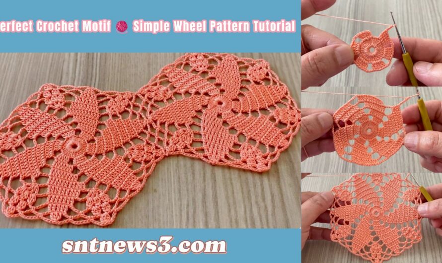 Perfect Crochet Motif 🧶 Simple Wheel Pattern Tutorial