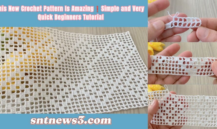 This New Crochet Pattern Is Amazing❗️Simple and Very Quick Beginners Tutorial