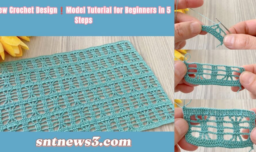 New Crochet Design❗️Model Tutorial for Beginners in 5 Steps
