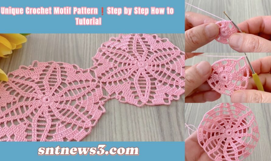 Unique Crochet Motif Pattern❗️Step by Step How to Tutorial