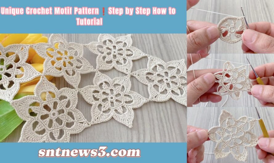 This is a Great❗️Crochet Motif Pattern Step by Step Tutorial