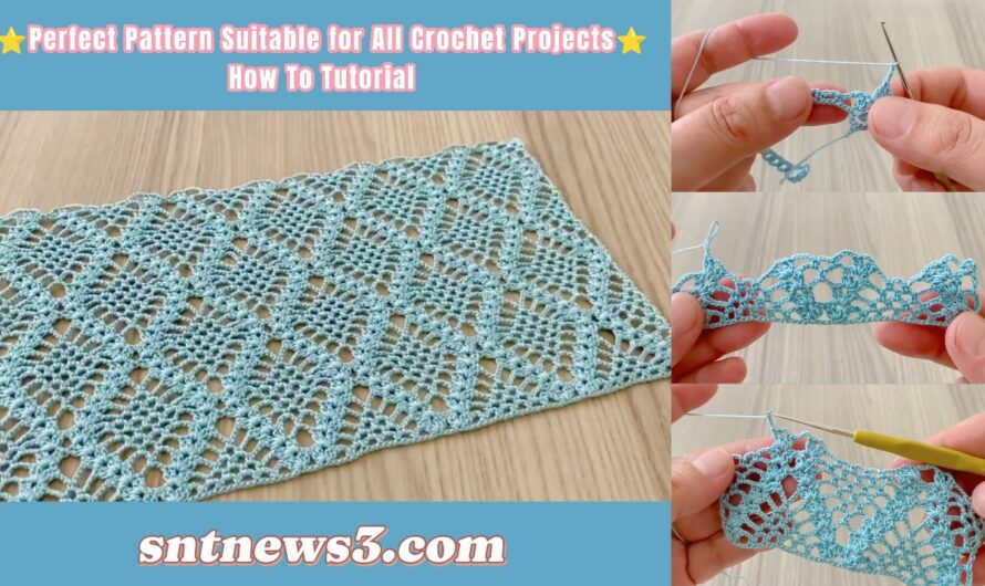 ⭐️Perfect Pattern Suitable for All Crochet Projects⭐️How To Tutorial