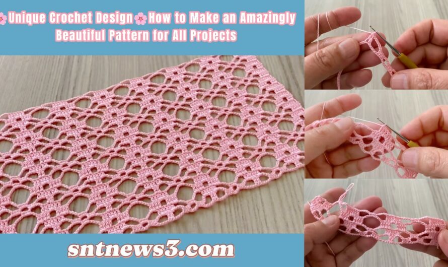 🌸Unique Crochet Design🌸How to Make an Amazingly Beautiful Pattern for All Projects